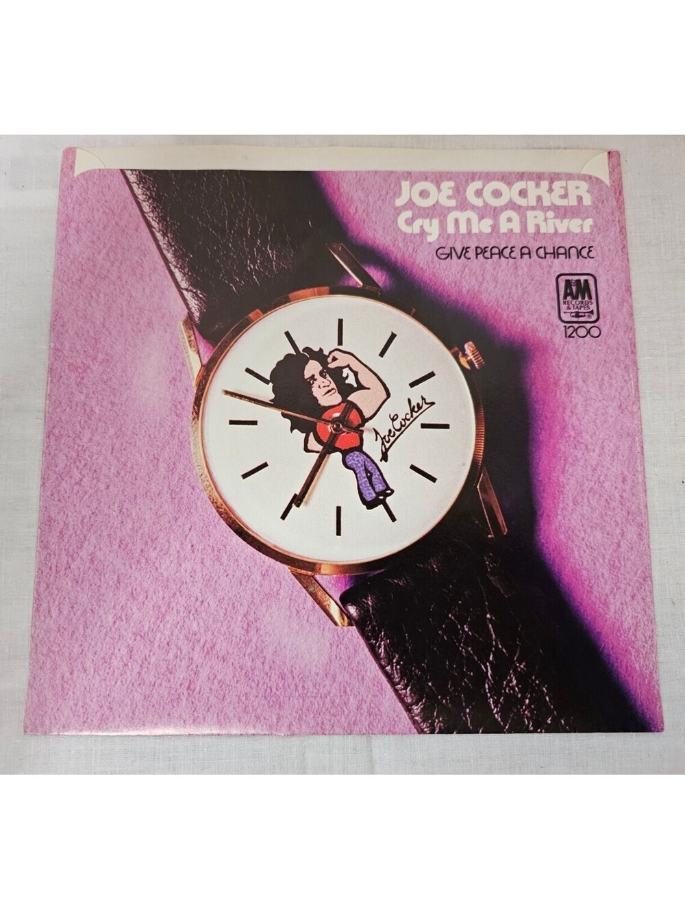 Joe Cocker - Cry Me A River  - Record Picture Sleeve ONLY (45RPM 7”)  Off-shelf